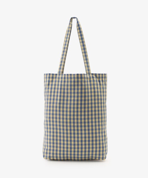 Afternoon Tea(アフタヌーンティー)の「ギンガムチェックトートバッグM(トートバッグ・レディース・ブルー・ONE SIZE)」の2枚目の写真