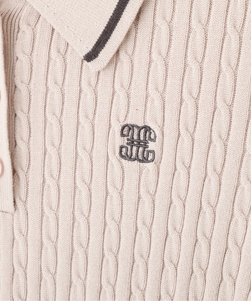 JILL by JILL STUART（ジルバイジルスチュアート）の「ポロ襟ケーブルミニワンピース（ワンピース・レディース・ピンク/ホワイト/ネイビー・FREE）」の6枚目の写真