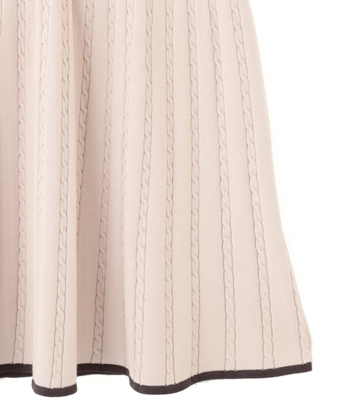 JILL by JILL STUART（ジルバイジルスチュアート）の「ポロ襟ケーブルミニワンピース（ワンピース・レディース・ピンク/ホワイト/ネイビー・FREE）」の4枚目の写真