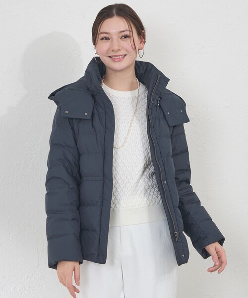 amaca(アマカ)の「タフタダウン(ダウンジャケット/コート・レディース・ネイビー・40/38)」の1枚目の写真