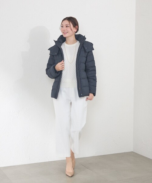 amaca(アマカ)の「タフタダウン(ダウンジャケット/コート・レディース・ネイビー・40/38)」の3枚目の写真