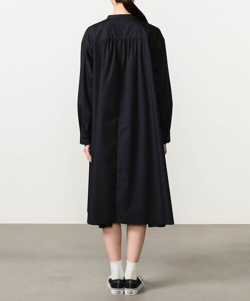 DANTON(ダントン)の「DANTON | ブロード ギャザーシャツワンピース WOMEN(ワンピース・レディース・オリーブ/ネイビー・36)」の12枚目の写真