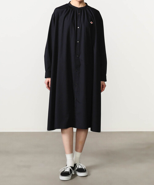 DANTON | ブロード ギャザーシャツワンピース WOMEN（ワンピース