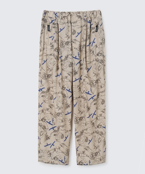 WILD THINGS(ワイルドシングス)の「エラスティックナイロンプリントラックスパンツ│ELASTIC NYLON PRINT LAX PANTS(その他パンツ・メンズ・ブラック系その他6/グリーン系その他5/ブラウン系その他6/ベージュ系その他7/グリーン系カモフラージュ/ベージュ系その他4・S/XL/L/M)」の3枚目の写真