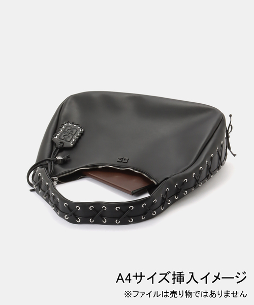 GANNI（ガニー）の「GANNI / ガニー Hobo XXL（ハンドバッグ・レディース・ブラック・FREE）」の17枚目の写真