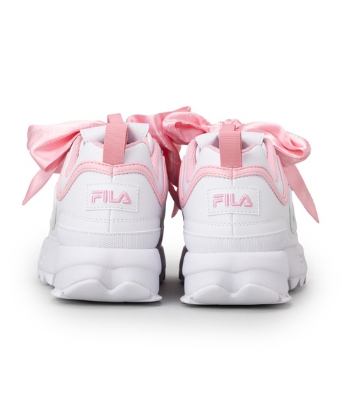 FILA(フィラ)の「DISRUPTOR 2 SCARF / ディスラプター2スカーフ / 厚底スニーカー(スニーカー・レディース・ホワイト×ピンク・23.0cm/23.5cm/24.0cm/24.5cm/25.0cm/25.5cm/26.0cm)」の3枚目の写真
