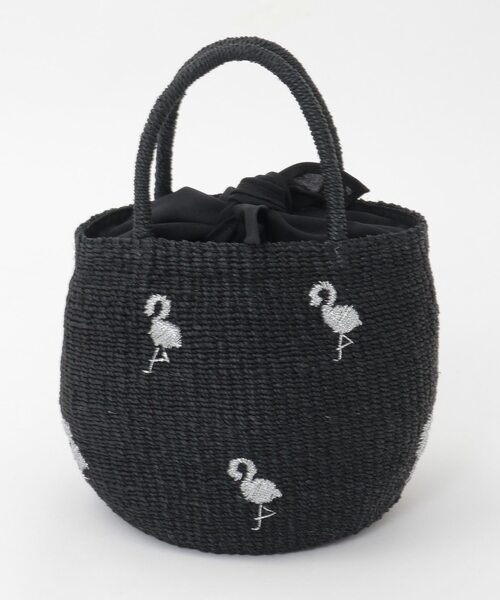 Tiara（ティアラ）の「【BAGMATI/バグマティ】フラミンゴかごバッグ（BBK26-SS12）（かごバッグ・レディース・ブラウン/ブラック・FREE）」の2枚目の写真