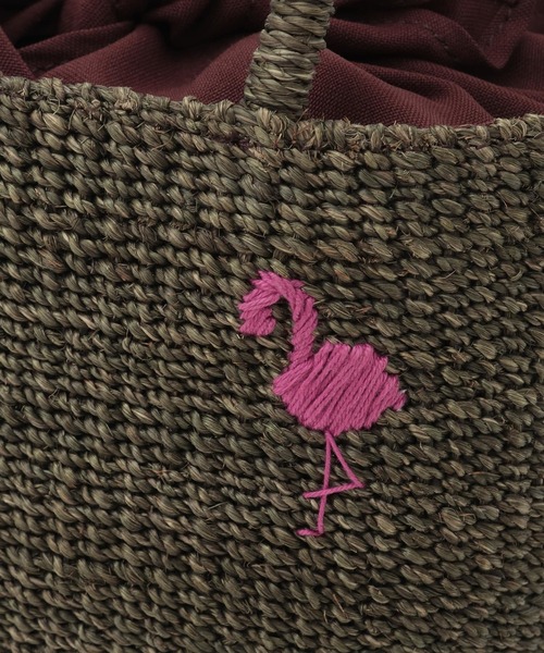 Tiara（ティアラ）の「【BAGMATI/バグマティ】フラミンゴかごバッグ（BBK26-SS12）（かごバッグ・レディース・ブラウン/ブラック・FREE）」の8枚目の写真
