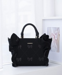 SAMANTHAVEGA（サマンサベガ）の「リボンフリルハンドバッグ（ハンドバッグ）」