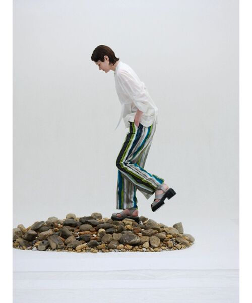 UN3D.（アンスリード）の「ROUND PARTS SHEER SHORT SH / ラウンドパーツシアーショートシャツ（シャツ/ブラウス・レディース・ブラック/ホワイト・FREE）」の11枚目の写真