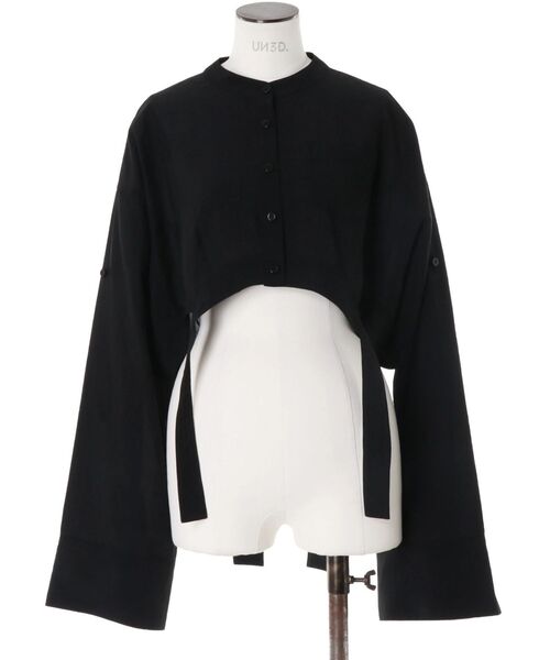 UN3D.（アンスリード）の「ROUND PARTS SHEER SHORT SH / ラウンドパーツシアーショートシャツ（シャツ/ブラウス・レディース・ブラック/ホワイト・FREE）」の22枚目の写真