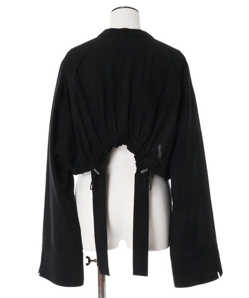 UN3D.（アンスリード）の「ROUND PARTS SHEER SHORT SH / ラウンドパーツシアーショートシャツ（シャツ/ブラウス・レディース・ブラック/ホワイト・FREE）」の20枚目の写真