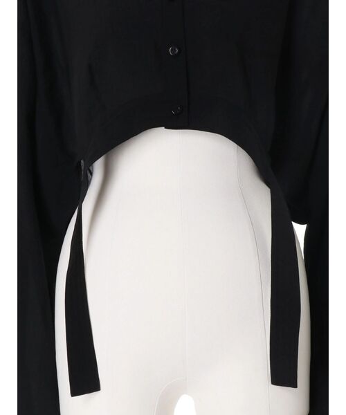 UN3D.（アンスリード）の「ROUND PARTS SHEER SHORT SH / ラウンドパーツシアーショートシャツ（シャツ/ブラウス・レディース・ブラック/ホワイト・FREE）」の16枚目の写真