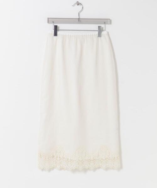 URBAN RESEARCH（アーバンリサーチ）の「レースシアースカート（スカート・レディース・オフホワイト/ブラック・FREE）」の8枚目の写真