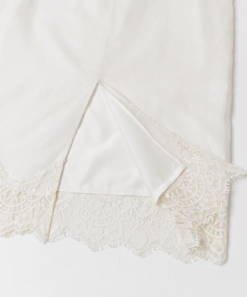 URBAN RESEARCH（アーバンリサーチ）の「レースシアースカート（スカート・レディース・オフホワイト/ブラック・FREE）」の9枚目の写真