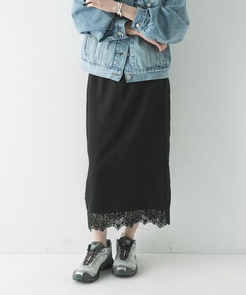 URBAN RESEARCH（アーバンリサーチ）の「レースシアースカート（スカート・レディース・オフホワイト/ブラック・FREE）」の11枚目の写真