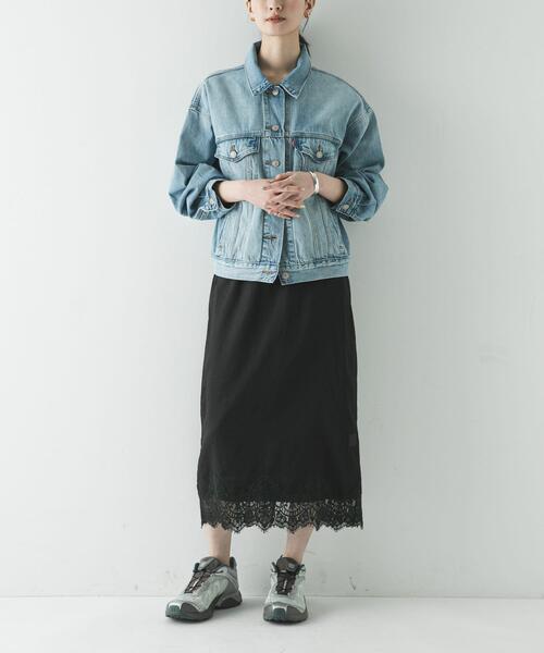 URBAN RESEARCH（アーバンリサーチ）の「レースシアースカート（スカート・レディース・オフホワイト/ブラック・FREE）」の14枚目の写真