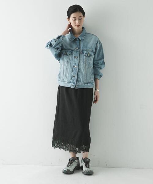 URBAN RESEARCH（アーバンリサーチ）の「レースシアースカート（スカート・レディース・オフホワイト/ブラック・FREE）」の15枚目の写真