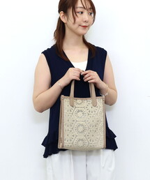 lizzy メッシュコンビミニトートバッグ