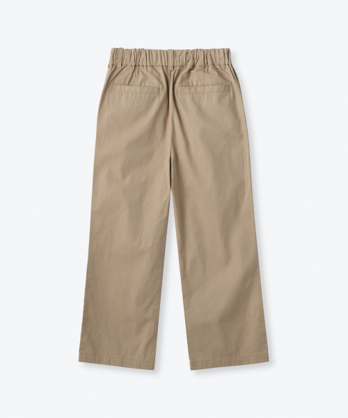 MUSINSA STANDARD KIDS（ムシンサスタンダードキッズ）の「ワンタックワイドバンディングチノパンツ[ベージュ]（その他パンツ・レディース・その他・100/110/120/130/140/150/160）」の4枚目の写真