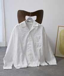 Firsthand（ファーストハンド）の「Firsthand ファーストハンド ドビー織 ロングスリーブ オープンカラーシャツ   ビッグシルエット（シャツ/ブラウス）」