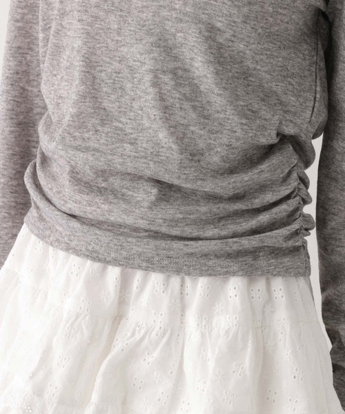 Heather(ヘザー)の「ハトメオフショルカットソー 660222(Tシャツ/カットソー・レディース・ブラック/グレー/オフホワイト・FREE)」の16枚目の写真