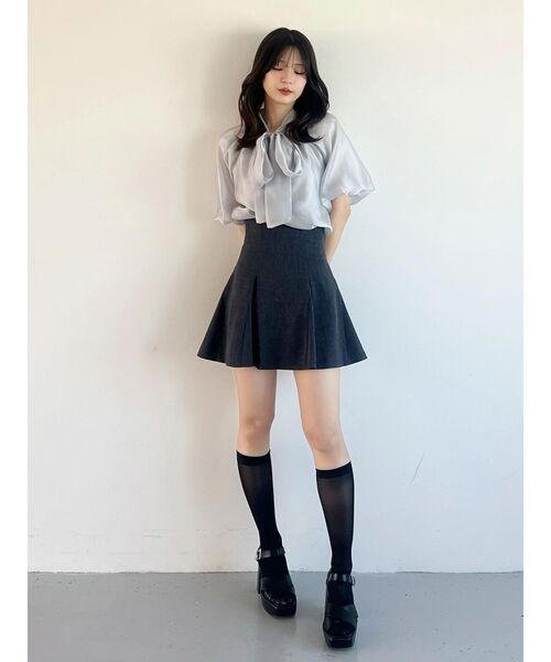 MERCURYDUO（マーキュリーデュオ）の「2WAYシアーリボンブラウス（シャツ/ブラウス・レディース・ピンク/オフホワイト/ライトブルー・FREE）」の15枚目の写真
