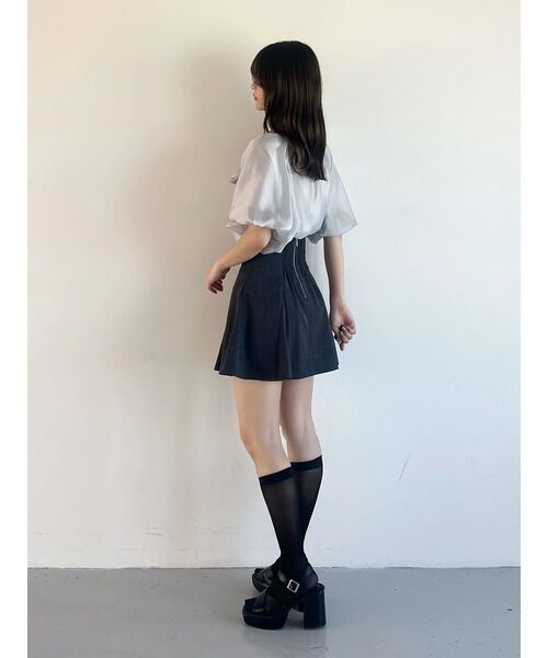 MERCURYDUO（マーキュリーデュオ）の「2WAYシアーリボンブラウス（シャツ/ブラウス・レディース・ピンク/オフホワイト/ライトブルー・FREE）」の16枚目の写真