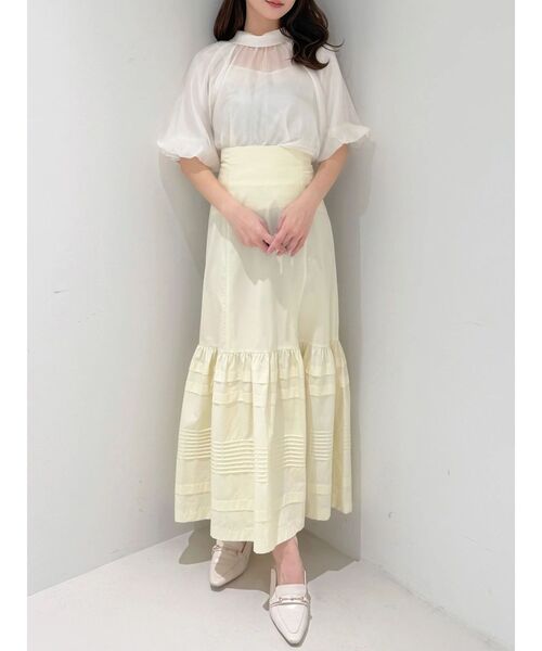 MERCURYDUO（マーキュリーデュオ）の「2WAYシアーリボンブラウス（シャツ/ブラウス・レディース・ピンク/オフホワイト/ライトブルー・FREE）」の20枚目の写真