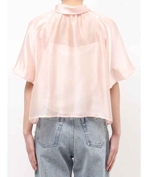 MERCURYDUO（マーキュリーデュオ）の「2WAYシアーリボンブラウス（シャツ/ブラウス・レディース・ピンク/オフホワイト/ライトブルー・FREE）」の6枚目の写真