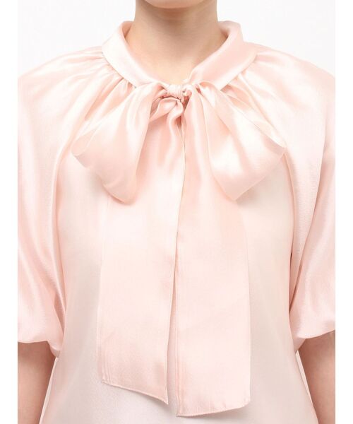 MERCURYDUO（マーキュリーデュオ）の「2WAYシアーリボンブラウス（シャツ/ブラウス・レディース・ピンク/オフホワイト/ライトブルー・FREE）」の7枚目の写真