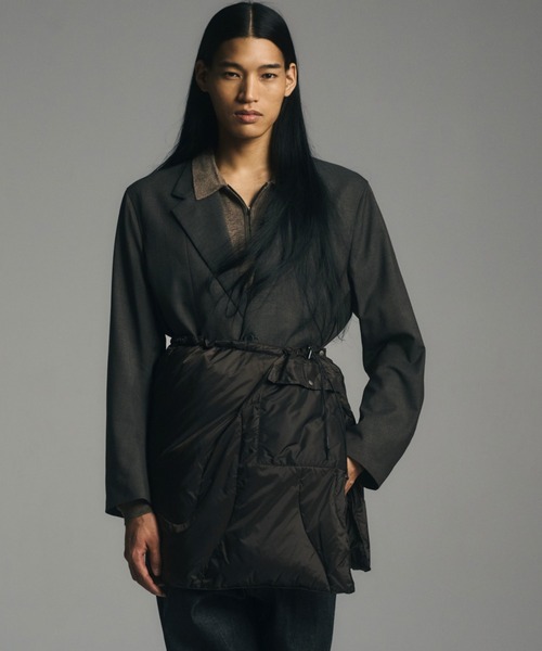 bal（バル）の「CORDURA / COMBAT WOOL TAILOARD JACKET（テーラードジャケット・メンズ・ブラック/ダークブラウン/ダークグレー・3/2/1）」の2枚目の写真