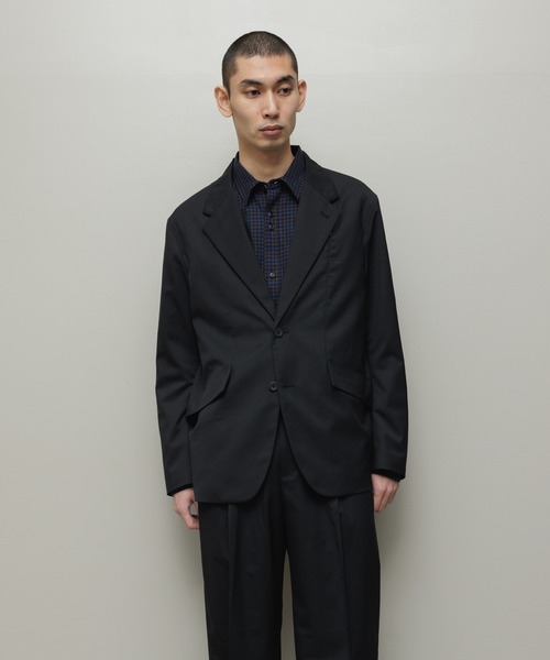 bal（バル）の「CORDURA / COMBAT WOOL TAILOARD JACKET（テーラードジャケット・メンズ・ブラック/ダークブラウン/ダークグレー・3/2/1）」の4枚目の写真