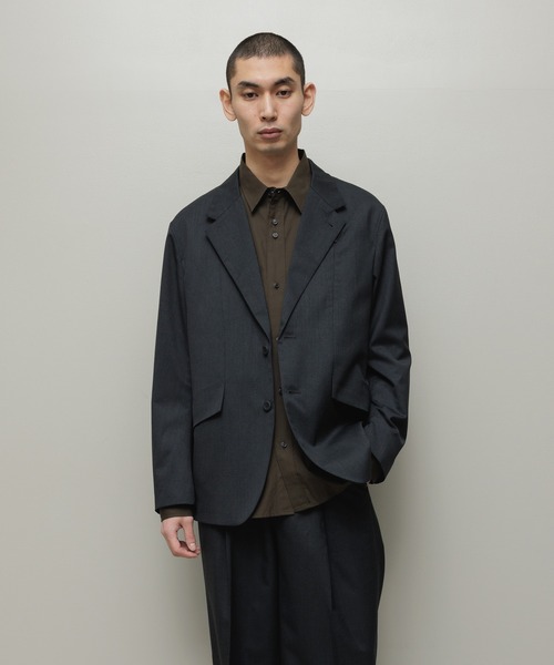 bal（バル）の「CORDURA / COMBAT WOOL TAILOARD JACKET（テーラードジャケット・メンズ・ブラック/ダークブラウン/ダークグレー・3/2/1）」の7枚目の写真