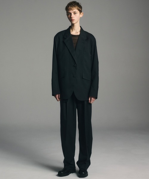 bal（バル）の「CORDURA / COMBAT WOOL TAILOARD JACKET（テーラードジャケット・メンズ・ブラック/ダークブラウン/ダークグレー・3/2/1）」の22枚目の写真