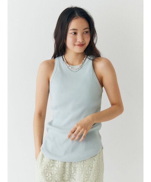 Ungrid（アングリッド）の「アメスリテレコタンクトップ（タンクトップ・レディース・レッド/ブルー/チャコールグレー/オフホワイト・FREE）」の12枚目の写真