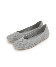 洗えてサラサラ透かし編みニットパンプス