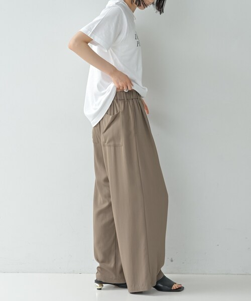 GALLEST(ギャレスト)の「イージータックスラックス【再入荷/ウォッシャブル】(その他パンツ・レディース・ベージュ/ブラック/ブラウン系/ブラウン系6・36/38/40)」の9枚目の写真