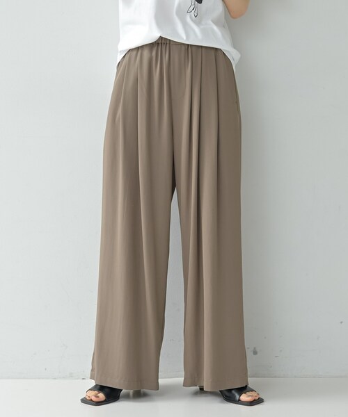GALLEST(ギャレスト)の「イージータックスラックス【再入荷/ウォッシャブル】(その他パンツ・レディース・ベージュ/ブラック/ブラウン系/ブラウン系6・36/38/40)」の8枚目の写真