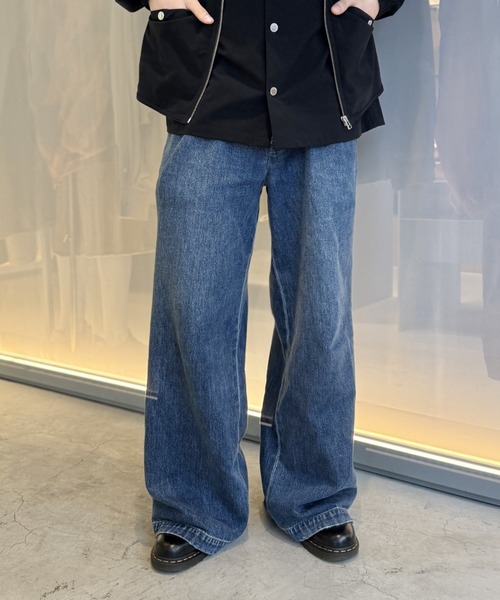 LOVELESS(ラブレス)の「2タックフェードバギーデニム(デニムパンツ・メンズ・ネイビー/ブラック・M/S/L)」の5枚目の写真