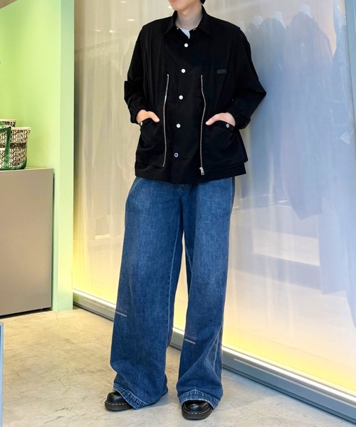 LOVELESS(ラブレス)の「2タックフェードバギーデニム(デニムパンツ・メンズ・ネイビー/ブラック・M/S/L)」の6枚目の写真