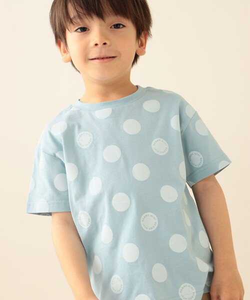 BEAMS mini(ビームスミニ)の「ドット Tシャツ 2026SS (90~140cm) 外遊び プチプラ 通園 通学(Tシャツ/カットソー・キッズ・サックスブルー/レッド系その他2・100/140/110/90/130/120)」の3枚目の写真