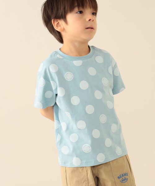 BEAMS mini(ビームスミニ)の「ドット Tシャツ 2026SS (90~140cm) 外遊び プチプラ 通園 通学(Tシャツ/カットソー・キッズ・サックスブルー/レッド系その他2・100/140/110/90/130/120)」の4枚目の写真