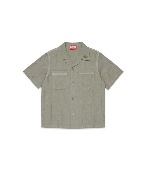 DIESEL（ディーゼル）の「キッズ 半袖シャツ CKEN（シャツ/ブラウス・キッズ・オフホワイト/カーキ・10Y/12Y/16Y/14Y/8Y/6Y）」の2枚目の写真