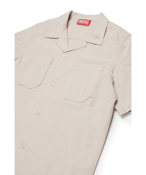 DIESEL（ディーゼル）の「キッズ 半袖シャツ CKEN（シャツ/ブラウス・キッズ・オフホワイト/カーキ・10Y/12Y/16Y/14Y/8Y/6Y）」の7枚目の写真