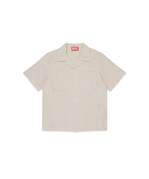 DIESEL（ディーゼル）の「キッズ 半袖シャツ CKEN（シャツ/ブラウス・キッズ・オフホワイト/カーキ・10Y/12Y/16Y/14Y/8Y/6Y）」の8枚目の写真