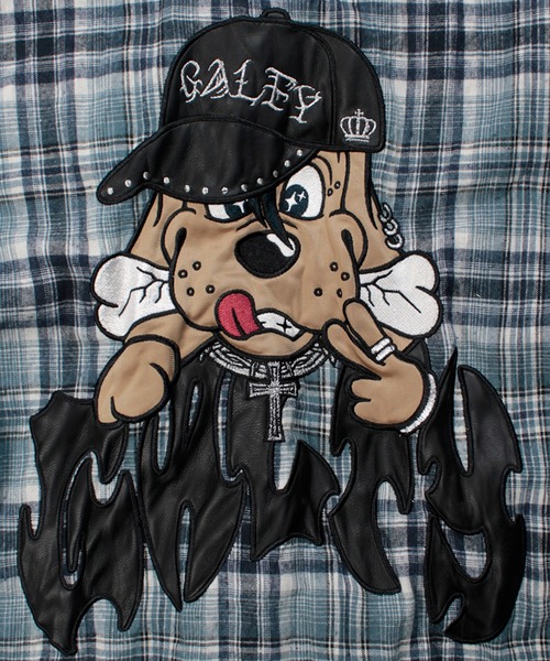 GALFY(ガルフィー)の「【GALFY/ガルフィー】爆アゲ↑↑チェックシャツ(シャツ/ブラウス・メンズ・レッド/ブラック/ブルー・M/L/XL)」の16枚目の写真