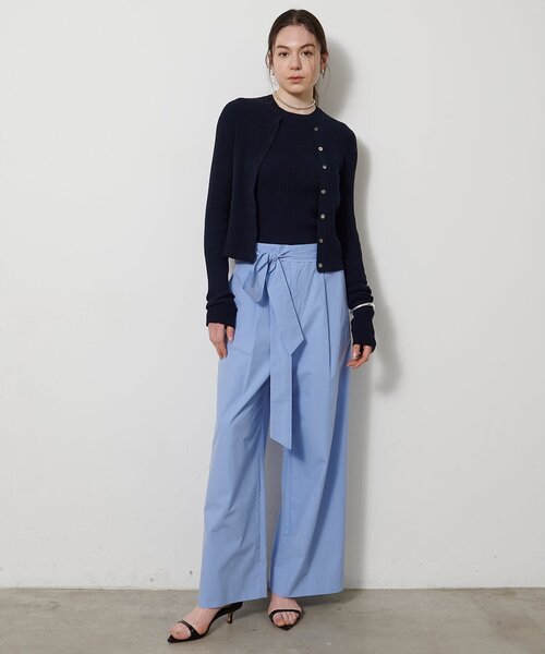 Whim Gazette（ウィムガゼット）の「ホールガーメントRIBプルオーバー（ニット/セーター・レディース・アイボリー/ネイビー・FREE）」の9枚目の写真