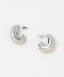 2トーンメタル ピアス