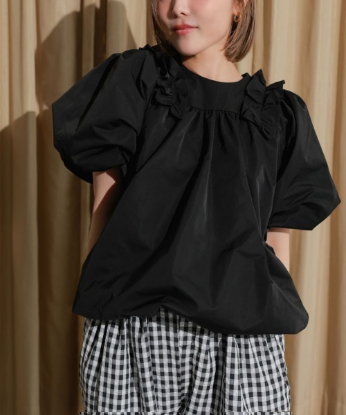 DONOBAN（ドノバン）の「フェアリーブラウス（シャツ/ブラウス・レディース・ホワイト系/ブラック/ホワイト・ONE SIZE）」の13枚目の写真